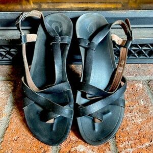 OluKai Black Sandals for Women